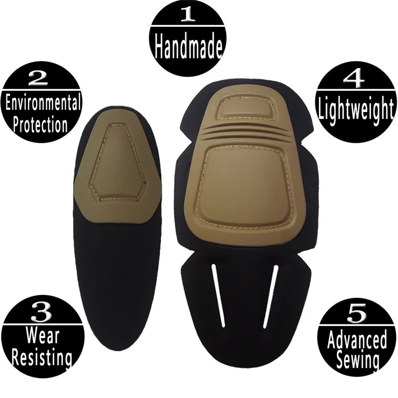 Tactical Knee&Elbow Protector Pad for Paintball Airsoft Combat Uniform Military Suit 2 Knee Pads&2 Elbow Pads Just Hunting Suit