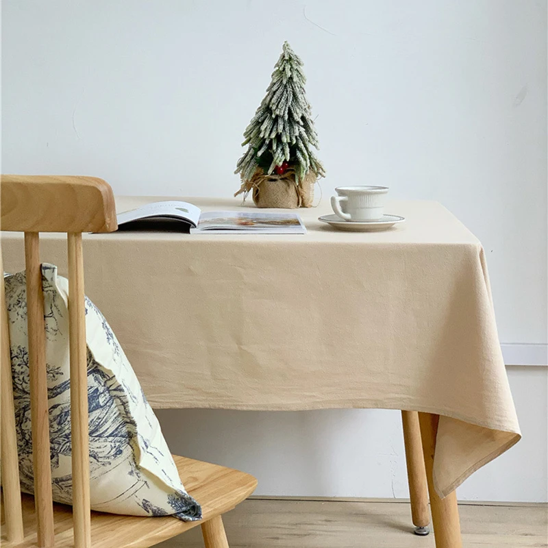 

Simple Table Cloth Cotton Pleated Tablecloth for Table nappe de table Dining Table Cover Obrus Tafelkleed mantel de mesa