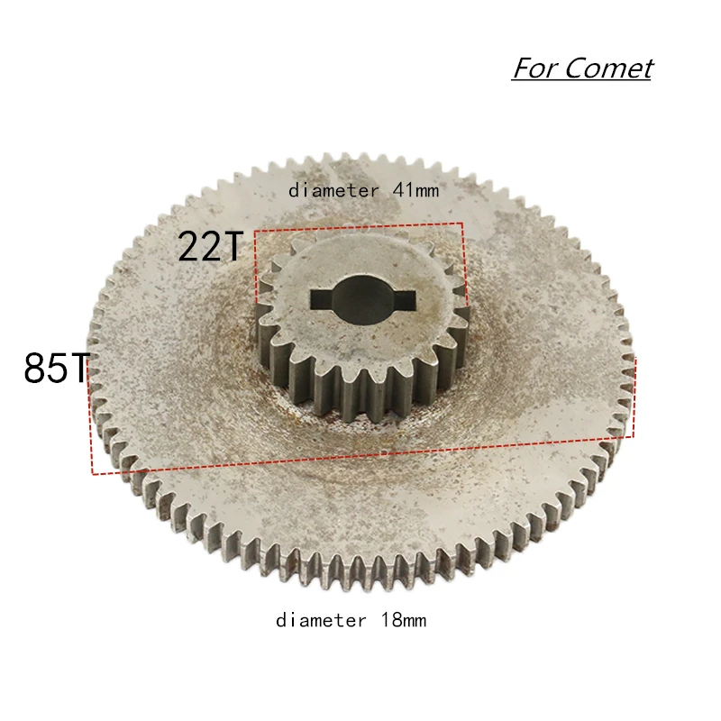 C990 shredder gear parts 22T 85T Large iron gear