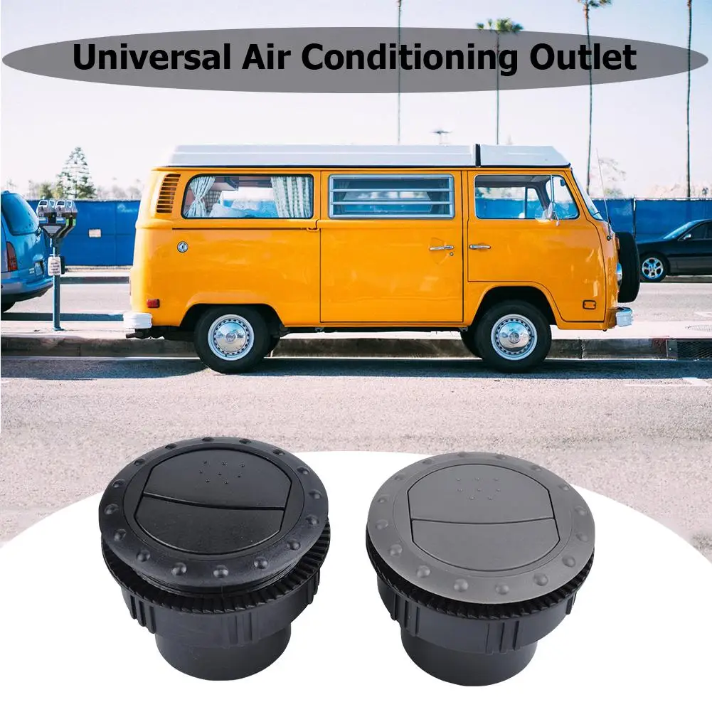 60mm Car RV ATV A/C Vent Air Outlet Rotating Air Conditioning Ventilation Outlet Interior Round Ceiling