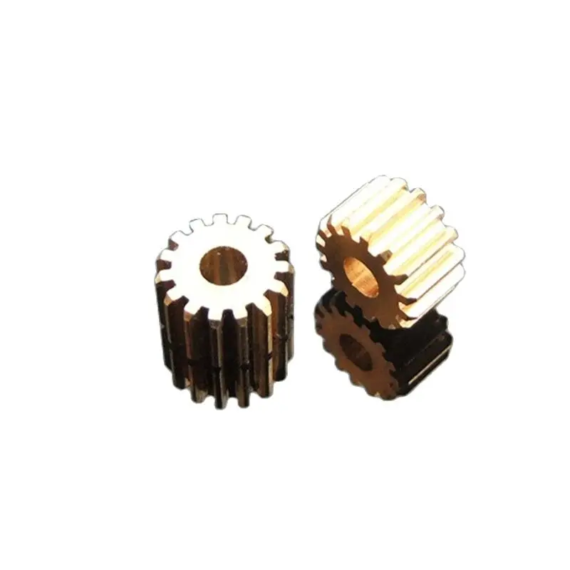 

153A Brass Gear Pore 2.97 mm For Shaft 3mm ( 10 Pcs ) 15 Teeth Motor Shaft Gears Modulus 0.5 DIY Toys RC Model Cars