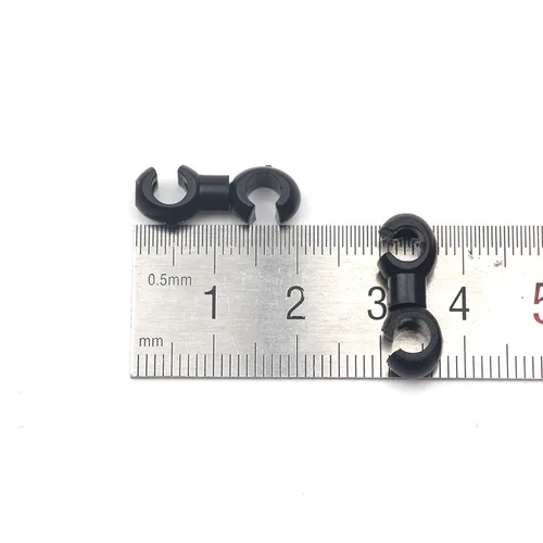 Imagen 2 del producto Cable de freno de cambio de bicicleta, ganchos de carcasa de manguera giratoria, hebillas en S, Clip de alambre, gancho en S, organizador de guía de soporte ordenado, 10 Uds.
