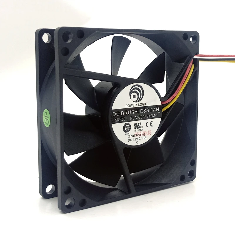 

PLA08025B12M-1 8025 12V 8cm 0.13A Axial Cooling Fan Dual Ball Bearing