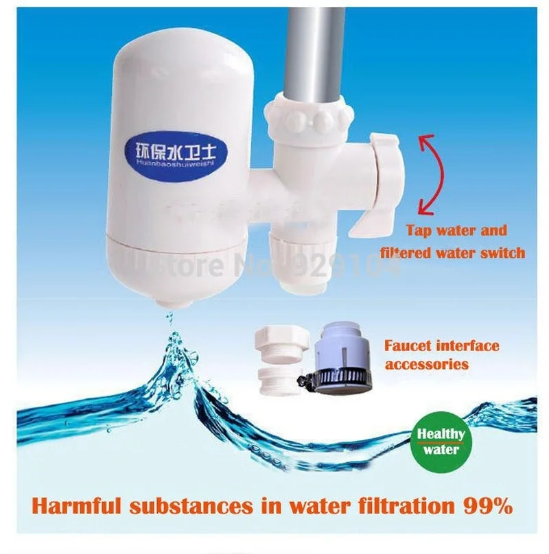 Water Filter Purifier  Alkaline Water Ionizer  For Household  Kitchen Tap  Water Treatment  Filter System Removes 99% Contaminan