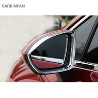 Car Rearview Mirror Rain Eyebrow Cover ABS Chrome Trim Chromium Styling Decoration Auto Accessories For Chevrolet Cruze     C05