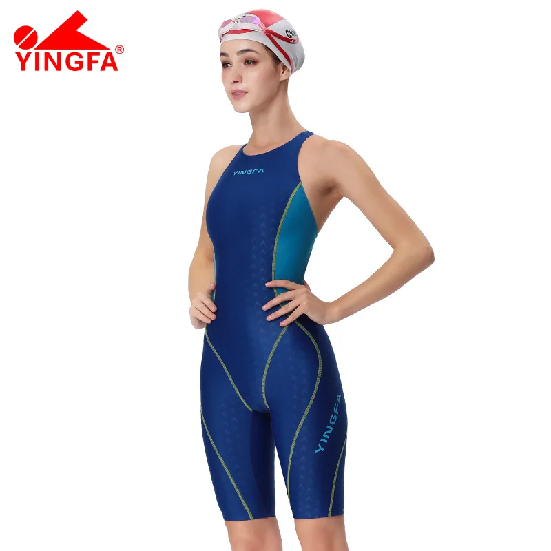 Yingfa 953 New Professional Women Swimsuit One Piece Sharkskin Swimwear Racing Competition Tights Girl Bathing Suit Plus Size