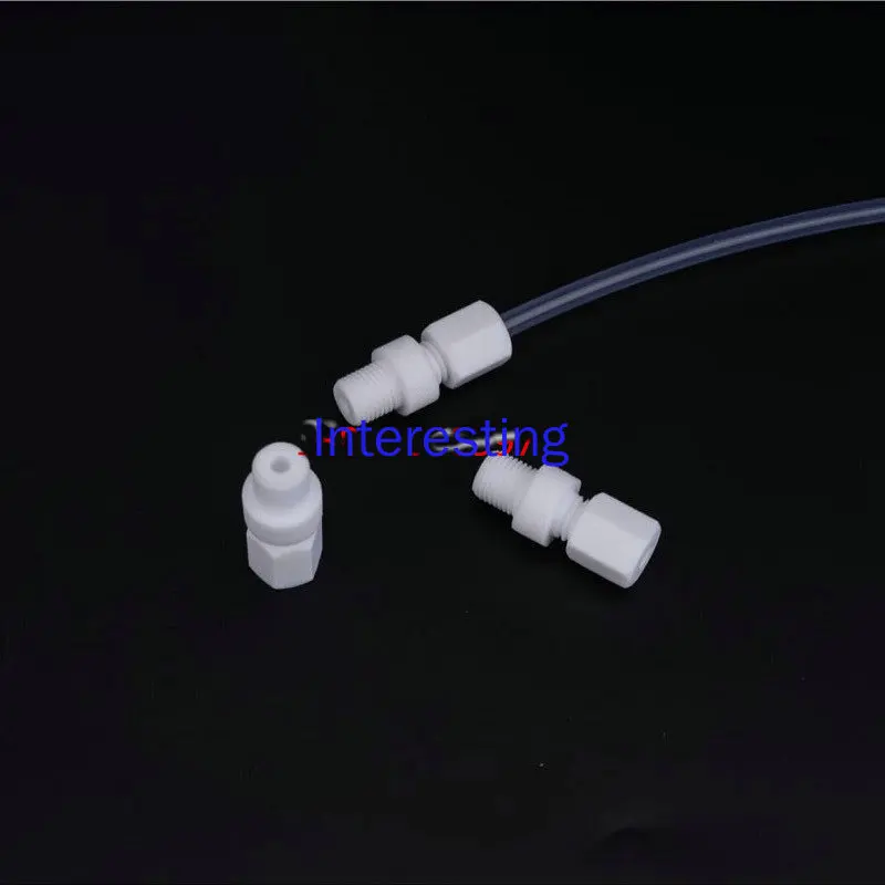 Наружная резьба из ПТФЭ, прямая (ПТФЭ) наружная резьба через соединение устойчива к кислотам и щелочам