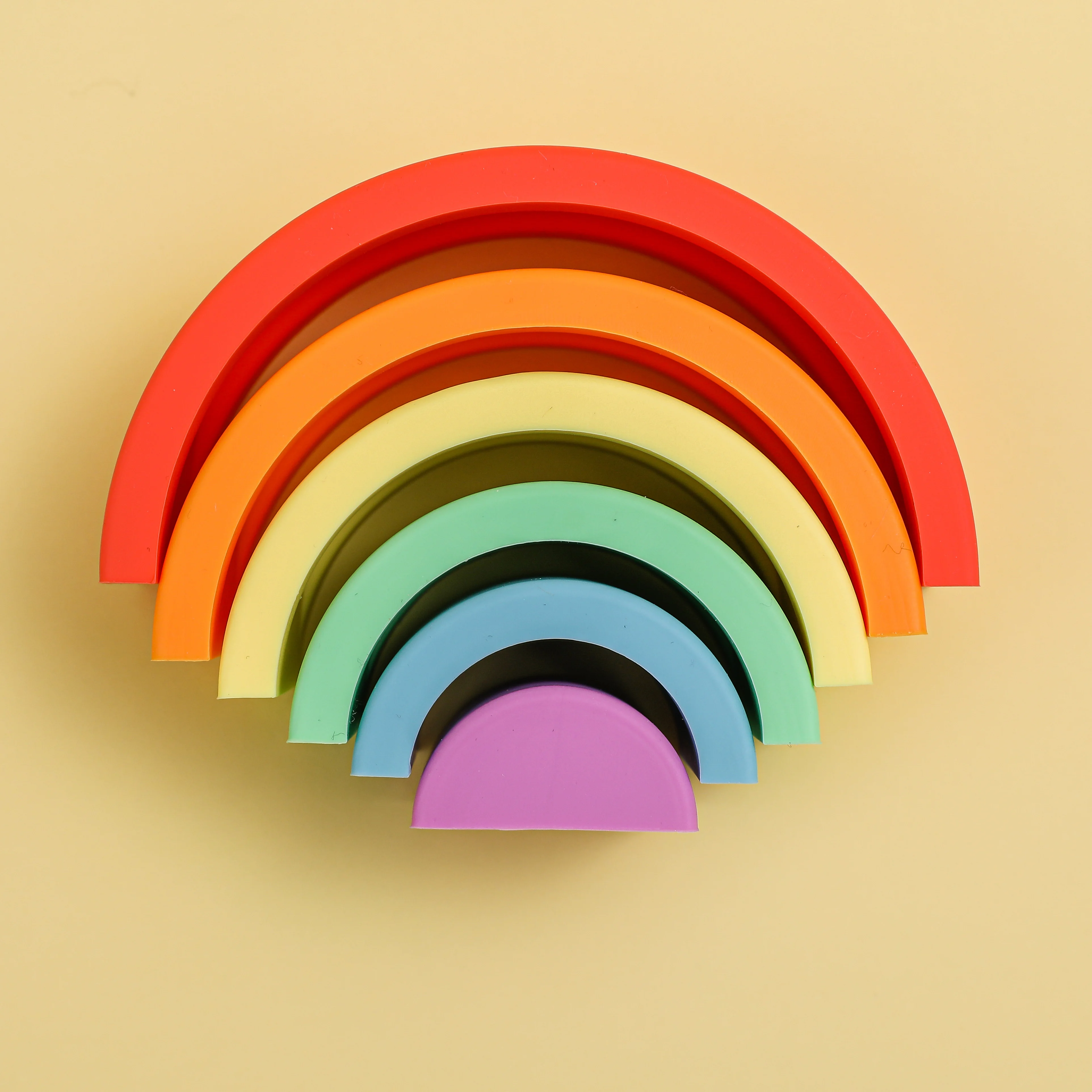 INS Rainbow – blocs de construction souples en Silicone, jouets éducatifs Montessori pour enfants, apprentissage précoce