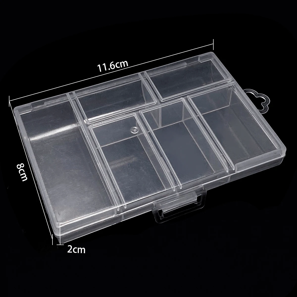 Plastic Jewellery Box with Mirror, Adjustable Storage