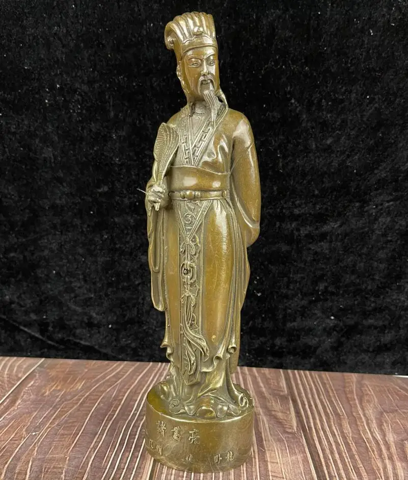 

Archaize brass military adviser Zhuge Liang crafts statue