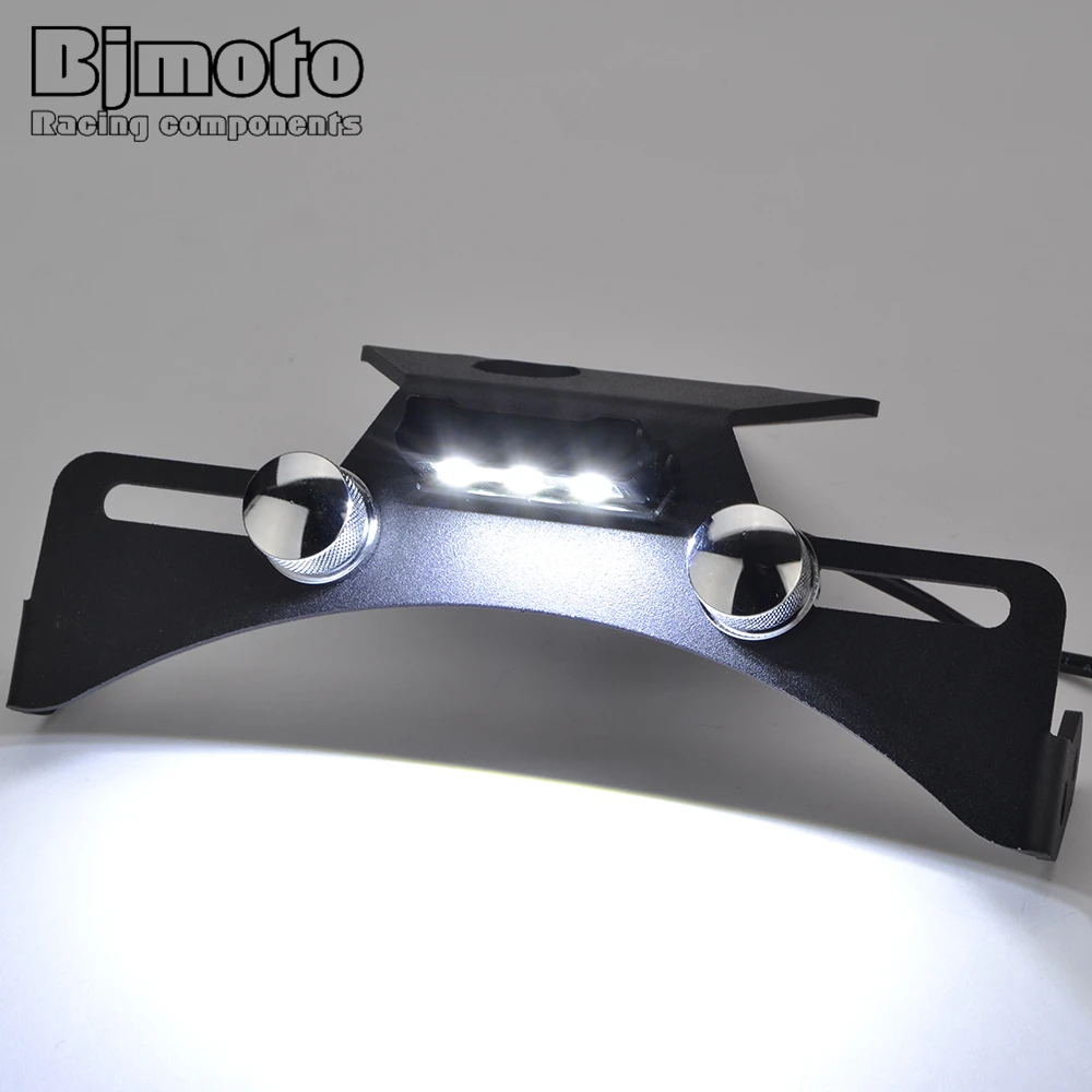 License Number Plate Holder Bracket With Led Light For Triumph Daytona 600 675 675R 750 900 955i 1000 1200 Street Triple RS 765