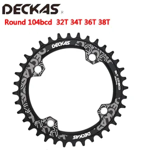 Deckas-Runden schmal breites Kettenring, MTB Mountainbike-Kurbel, Zahnpartner bis M615, M785, M820, 104BCD, 32 T, 34 T, 36 T, 38t 6 Hauptverkaufsradplatte - №4