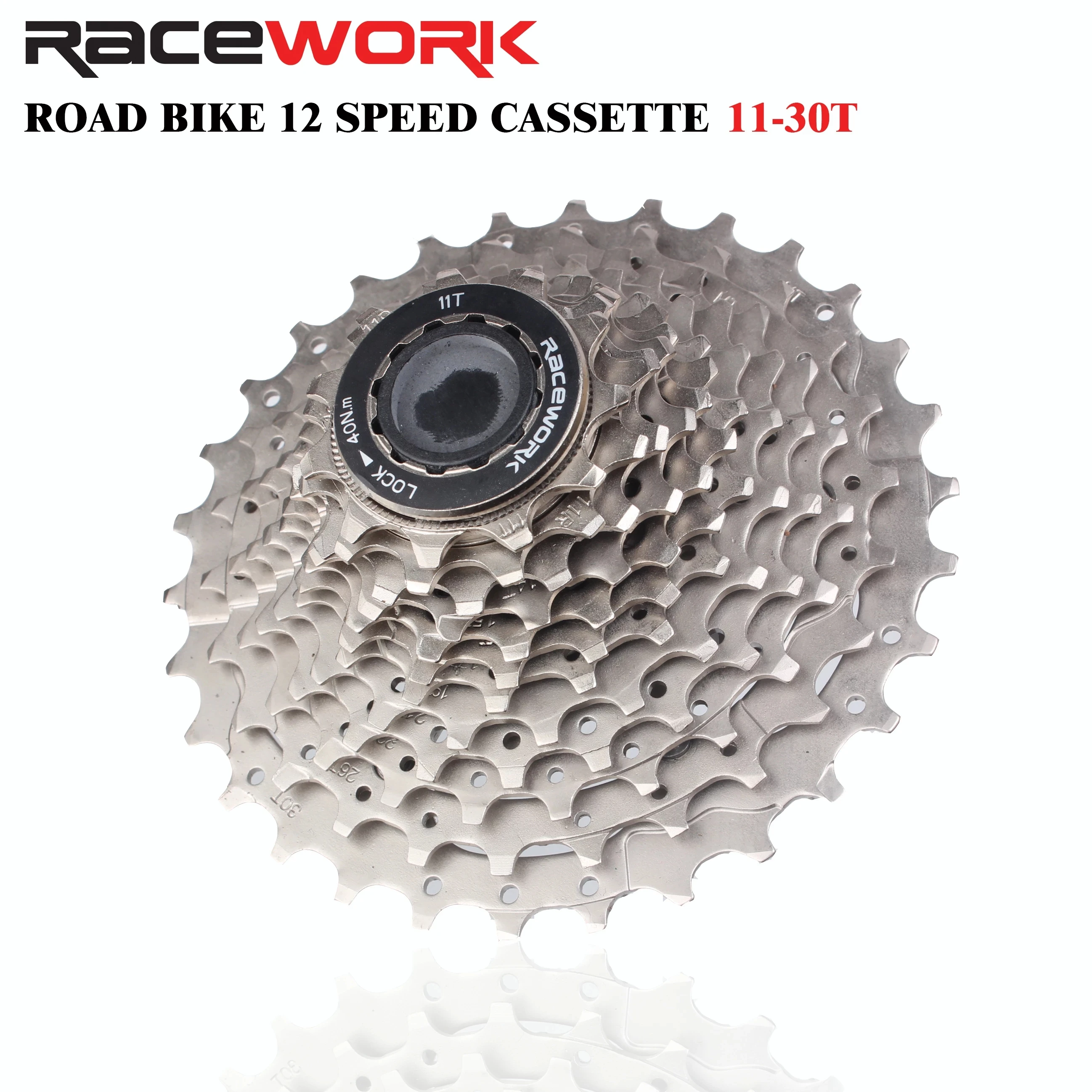 

RACEWORK Road Bike 12 Speed Cassette Freewheel 11-30T Sprocket Steel Bicycle Free Wheels For SHIMANO