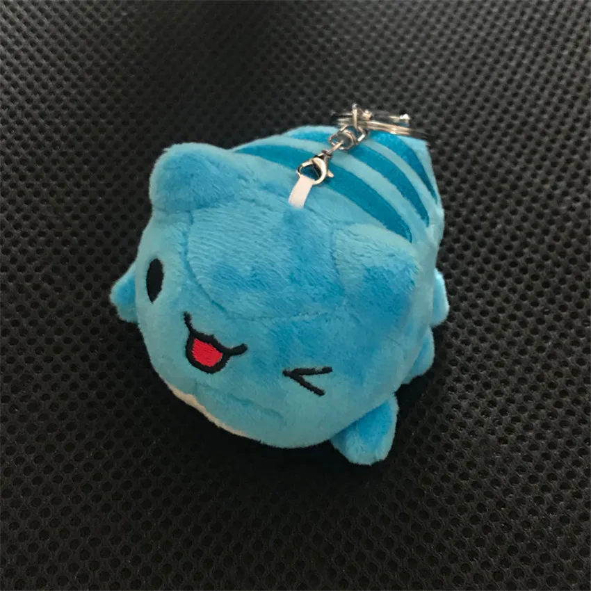 Bugcat Capoo Keychain Bagpack Pendant Blue Cat Toy Anime Stuffed Plush Cartoon Doll Kids Birthday Gifts