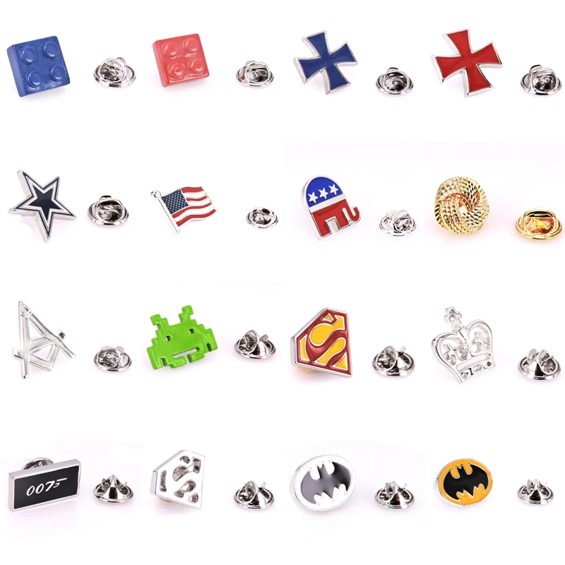 Fashion French Brooch high-quality movies Anime collar pin Red blue green lapel pin Successful men\'s accessories Jewelry Gift