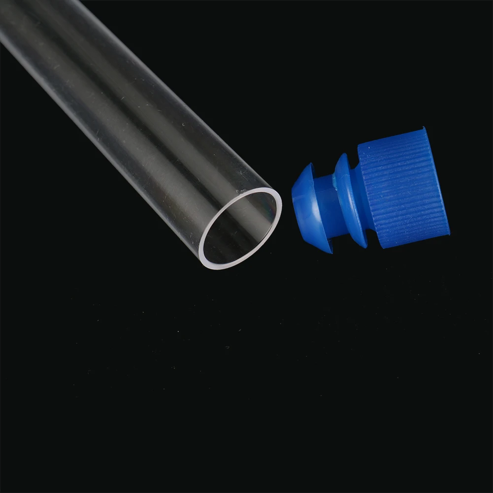 Plastic Transparent Test Tube 15x100 mm Hard Benzene Test Tube 10ml Radioimmunoassay Tube With Cap Laboratory  Supplies 10 Pcs