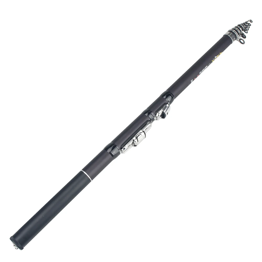 DNDYUJU Telescopic Carp Portable Rotary Fishing Rod Tough Carbon Fiber M Power Telescopic Travel Sea Boat Rock Fishing Rod