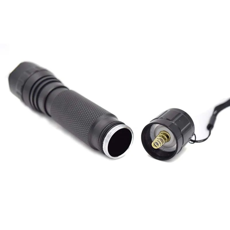 2000 Lumens LED White Tactical Flashlight Hunting Light Torch Lanterna 18650 Battery+Charger+Mount+Remote Pressure Switch