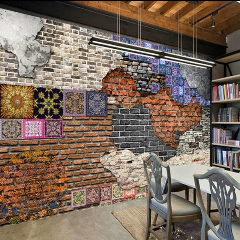 

Home Improvement Brick Wallpaper for Walls 3d Decorative Retro Wall Papers Home Decor Background Wall Painting Mural Wallpaper