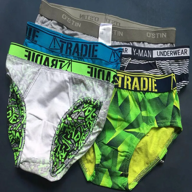 2pcs/Lot Teen Boy Cotton Boxers Mixed Designs Underwear Size 2T-16T Teenagers Under Panties Soft Comfortable Men Brief Boxers