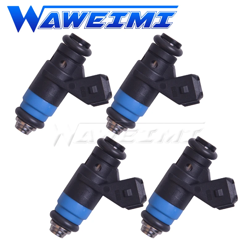 

WAWEIMI Brand New 4 Pieces Fuel Injector FI114962 For Racing Car Gasoline Petrol Short High Impedance