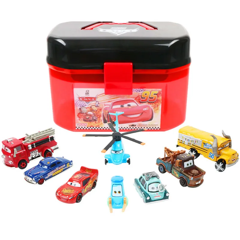 Disney Car 2 3 Lightning Mcqueen 1:55 Uncle Truck Diecast Model Vehical Gift Car Toys for Boys