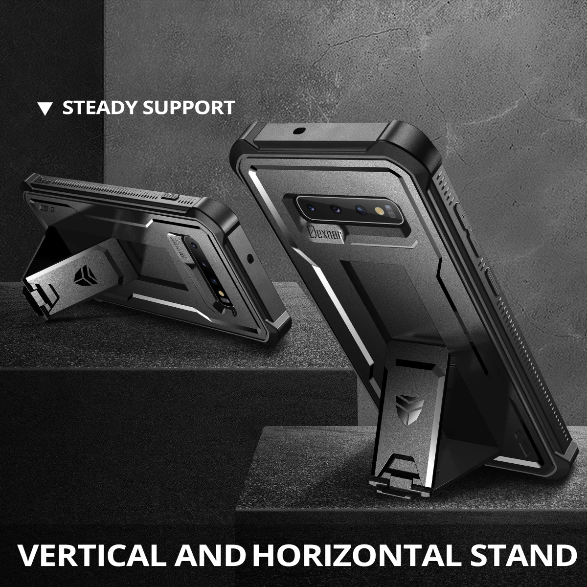 Shockproof Case for Samsung Note10 S9 S10 S20 Plus A12 4G A32 5G S21 FE Phone Cover Armor Rugged Military Bracket Holder Case