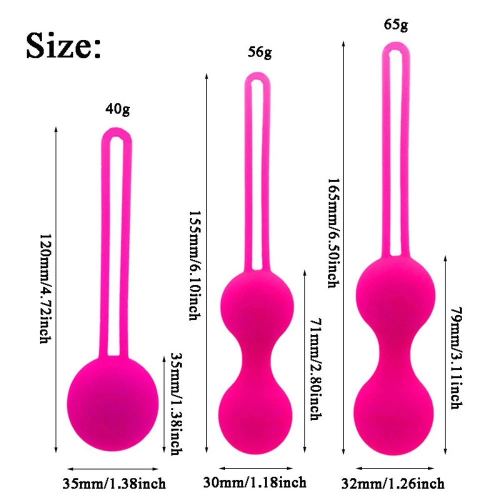 Kegel Balls Smart Love Ball Vaginal Tighten Exercise Machine Vibrator Geisha Ben Wa Ball Anal Sex Toys for Woman 18 Masturbation