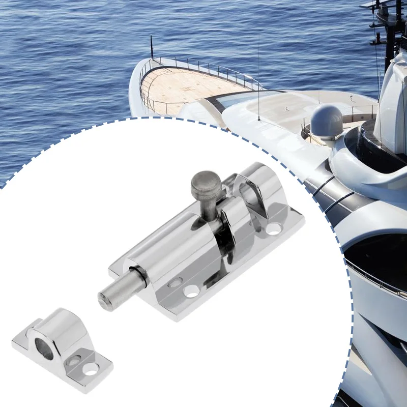 1 Pcs Boat Barrel Bolt Cabinet Door Latch Lock Marine 316 Grade Stainless Steel For Boat Yacht Door Window Etc 2*1 Inch