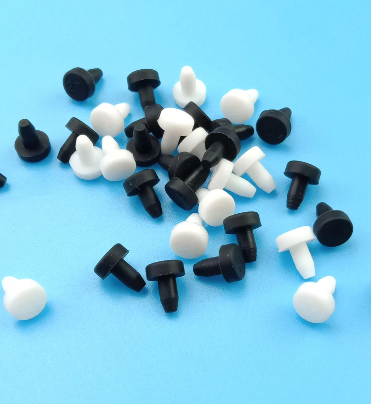 

50pcs Rubber Feet Silicone rubber button hole caps Silicone T type Plug Stopper Bottle 3mm 4mm 5mm Plastic Round test Tube cap