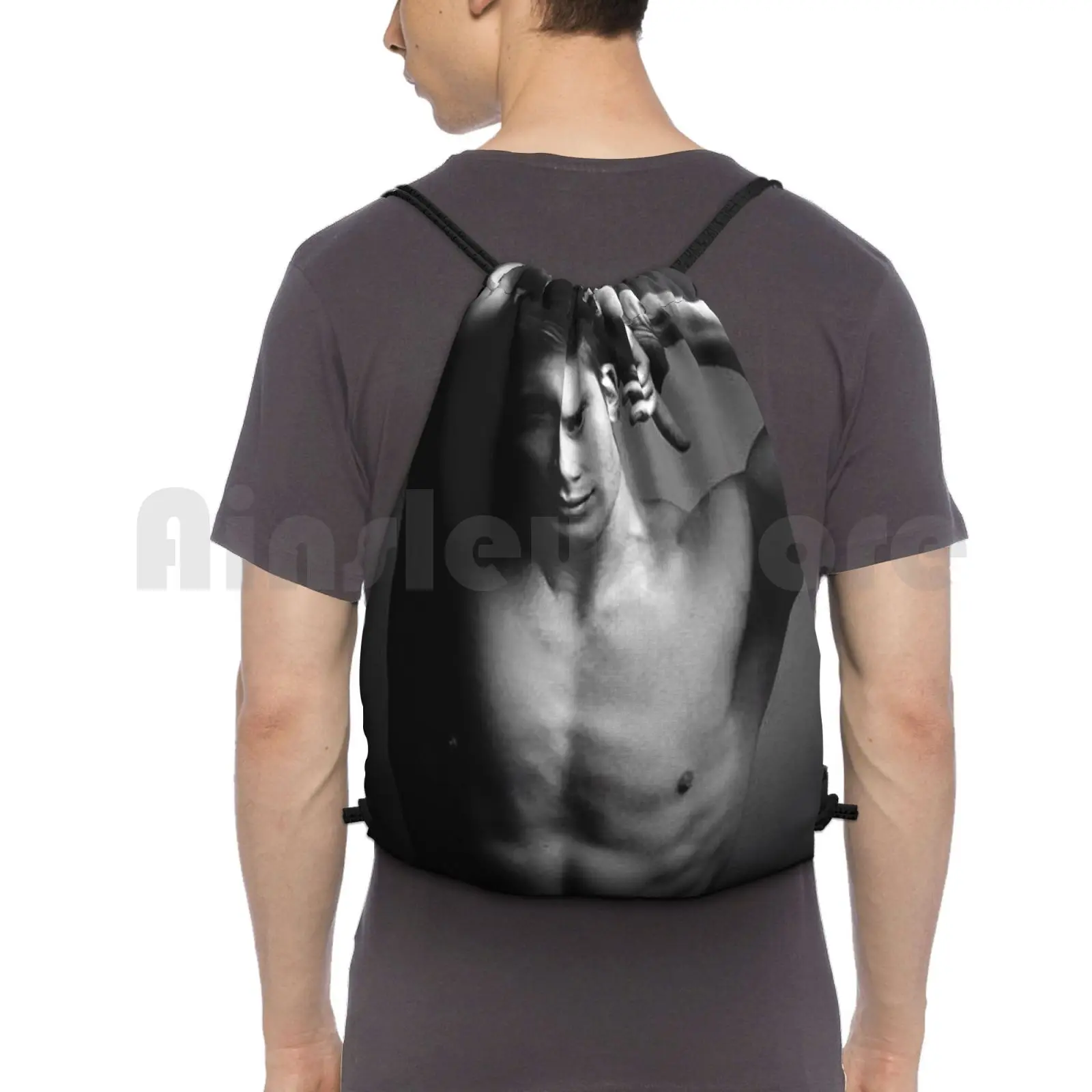 Jensen Ackles Shirtless Backpack Drawstring Bag Riding Climbing Gym Bag Jensen Ackles Jensen Ackles Hot Jensen Ackles