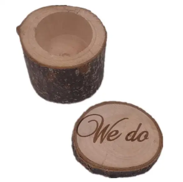 10 pcs/lot Rustic Wedding Ring Bearer Box Personalized Wedding Ring Box Decor Customized Wedding Gifts Wooden ring holder box