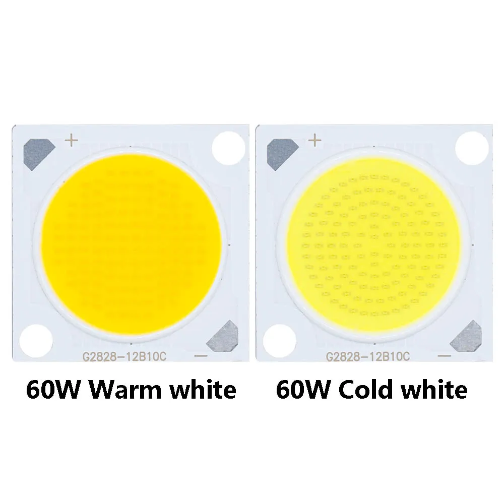 Żarówka LED Chip 60W 30-32V Super Power LED COB 28MM 1500mA do lampy LED Reflektor Downlight Zimny Biały Ciepły Biały