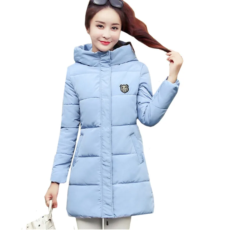 

Nice Pop Sale Women Winter Hooded Jacket Slim Female Outwear Cotton Padded Long Thicken Warm Coat Plus Size 4XL Parka Women Pops