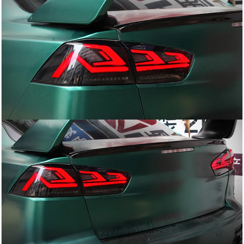 Car Styling For Mitsubishi Lancer Ex Taillight 2008-2012 Rear Lamp DRL + Dynamic Turn Signal + Reverse + Brake LED Light