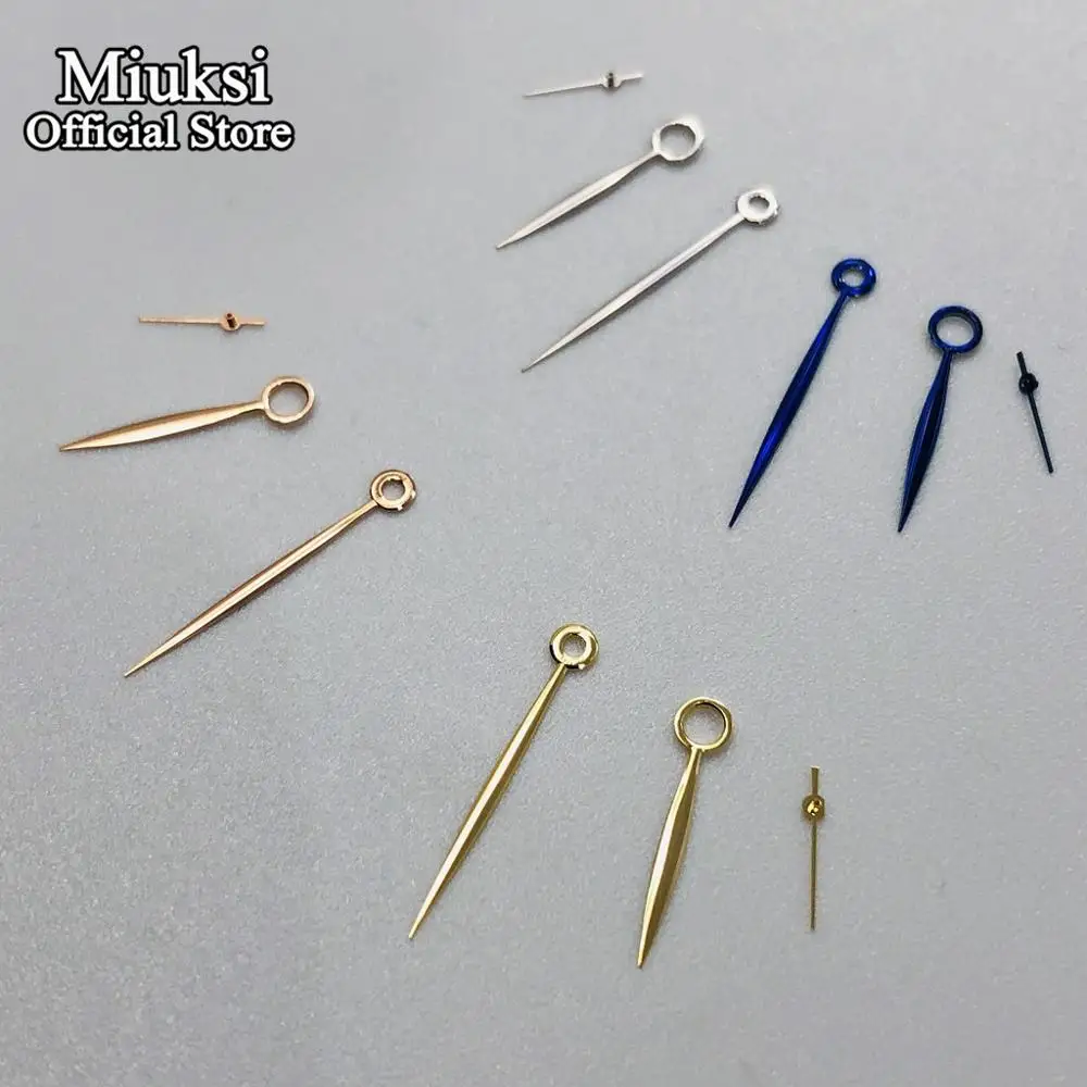 Miuksi silver /blue/rose gold/ gold watch hands  fit ETA 6497 6498 or Sea gull ST3600  ST3620 series movement