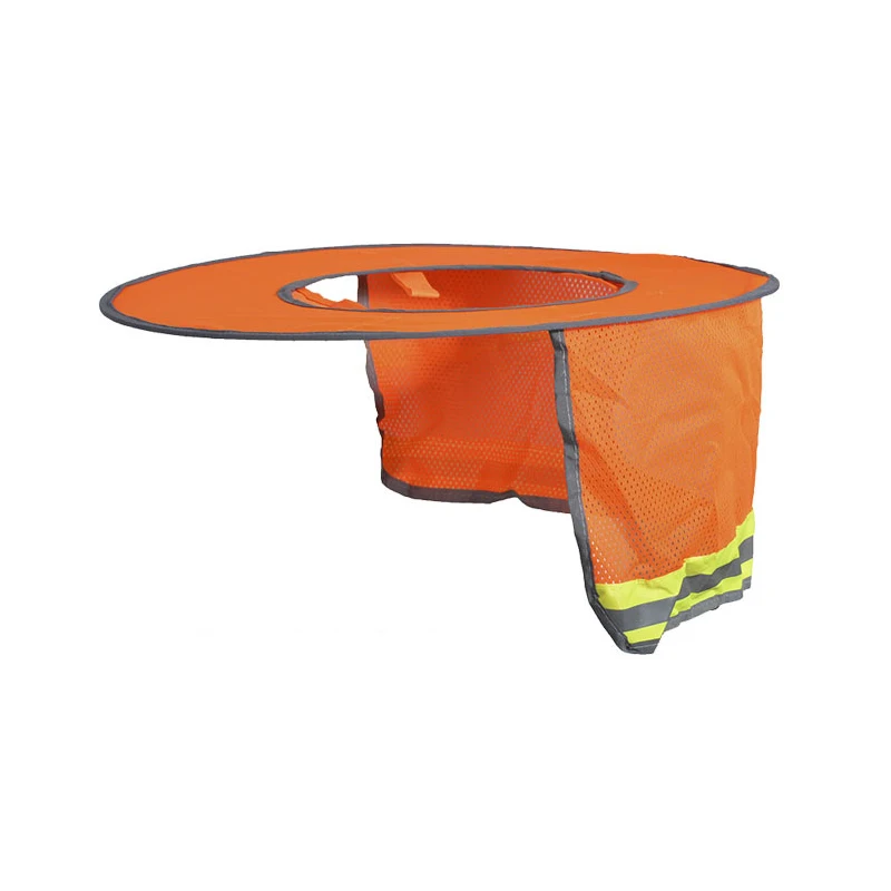 Hi Vis Reflective Safety Summer Sunshade Protective Helmets Sunshade Outdoor Construction Neck Shield Protective Helmets