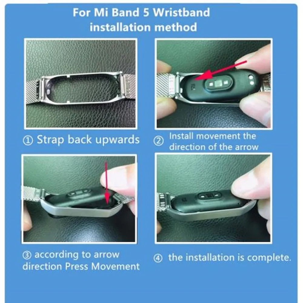 Металлический браслет для Xiaomi Mi Band 7 3 4 5 6, Безвинтовой ремешок из нержавеющей стали для Mi Band 7 6 4 3 5