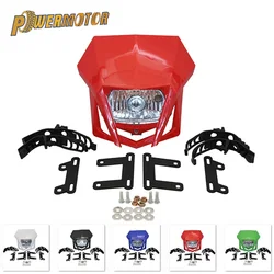 Universal Motorcycle Headlight Headlamp Fairing Farol De Milha Para Moto Fit For HONDA XR CRF 150 230 250 450 Dirt Bike