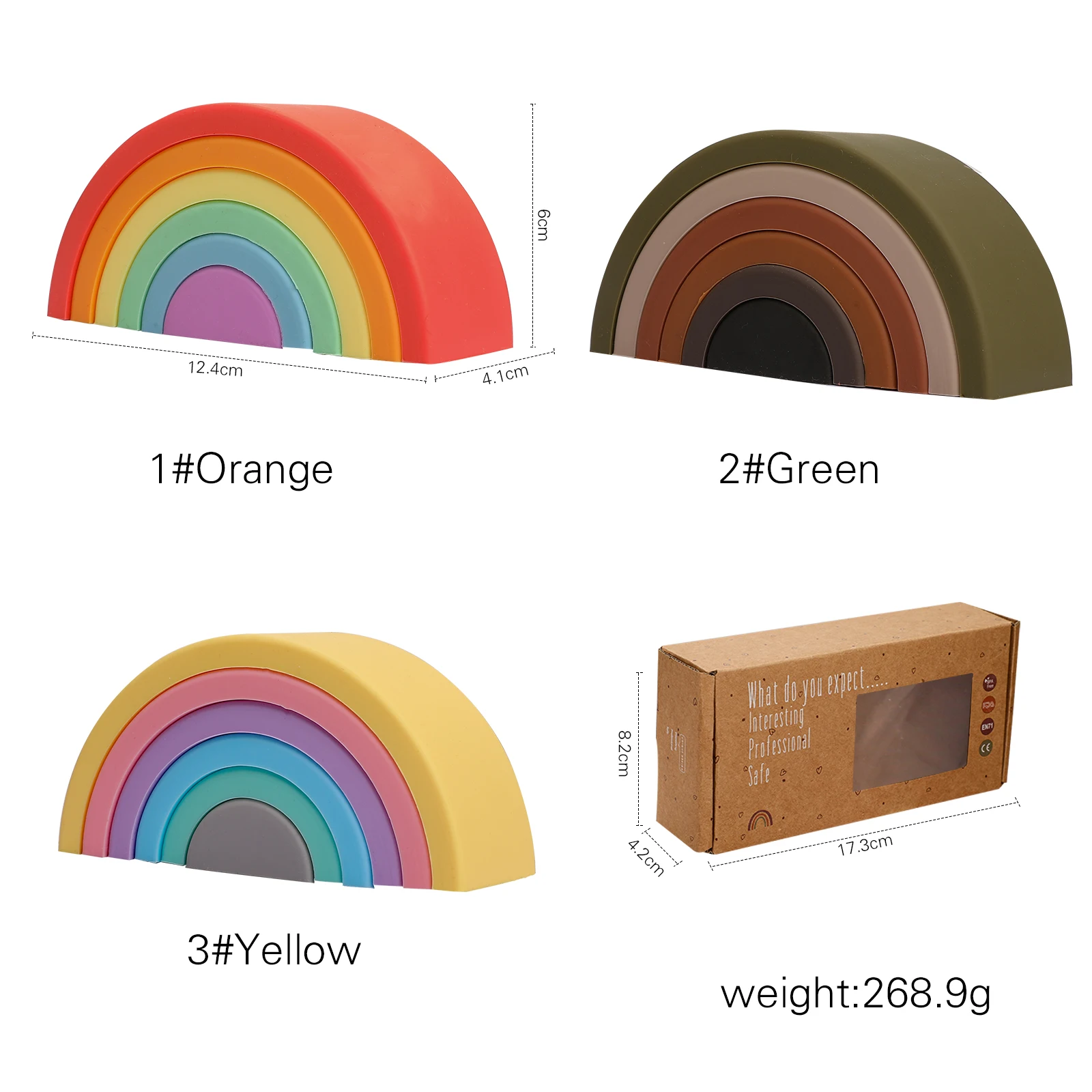 INS Rainbow – blocs de construction souples en Silicone, jouets éducatifs Montessori pour enfants, apprentissage précoce