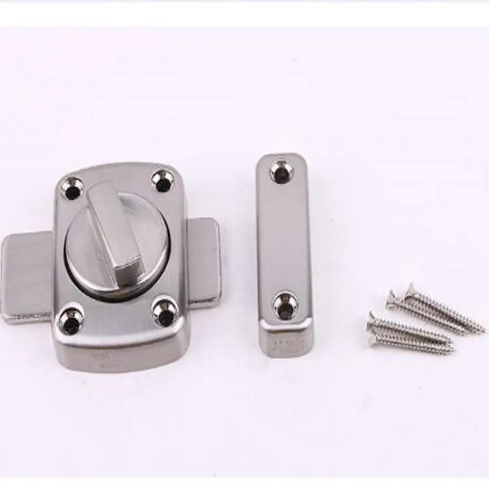 1PC Bathroom Chrome Door Lock Or Brass Toilet Turn Twist Bolt Privacy Catch Latch Zinc Alloy Lock HYZ9184