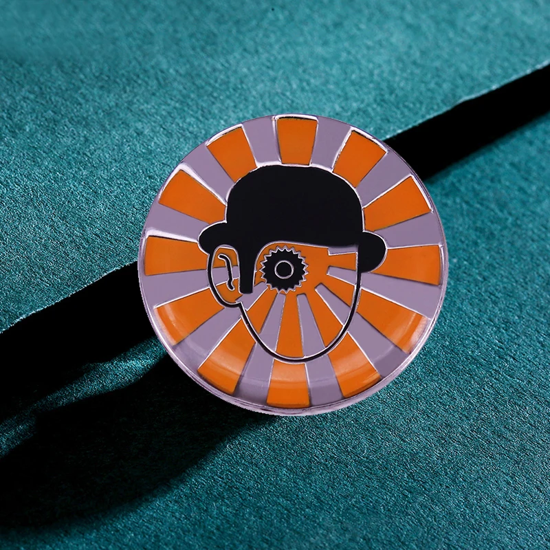 A Clockwork Orange Alex DeLarge Enamel pin Stanley Kubrick Movie Brooch Antisocial Personality Disorder Psychopath jewelry