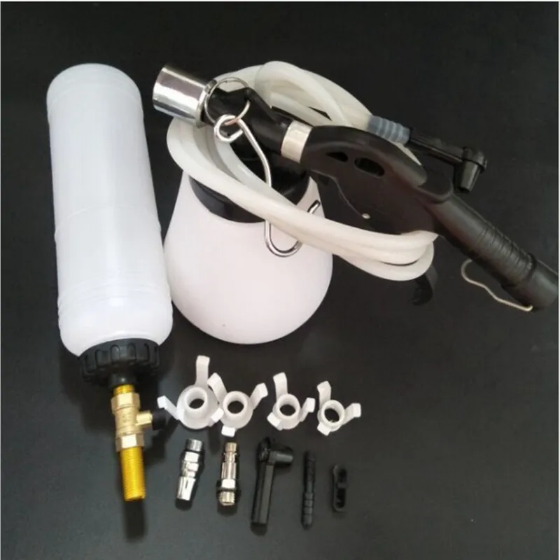 Hand Held Pneumatic Brake Fluid Bleeder Tools Kit Car Air Extractor Clutch Oil Pump Bleeding Empty Drained