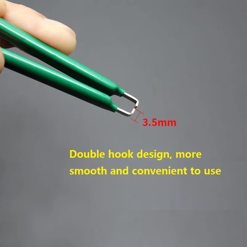 U Type IC Extractor Chip Tweezers Insulated Anti-static Integrated Circuit Extractor Clip Repair Welding Tool For ROM Extraction