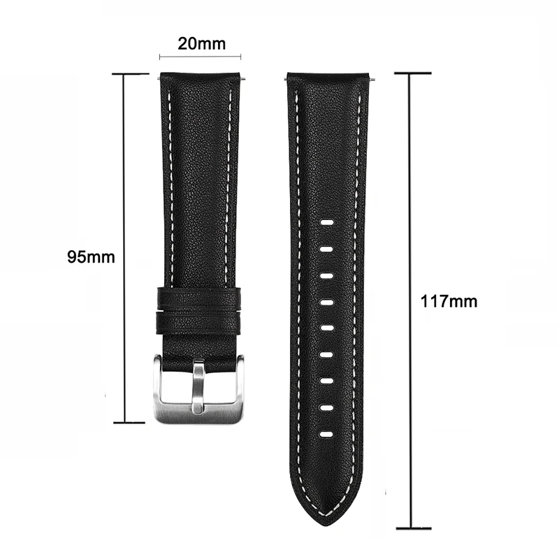 Lederen Horloge Band Strap Voor Samsung Galaxy Watch3 41Mm 45Mm Vervanging Fashion Pols Bands Armband Voor Horloge 42mm 46Mm