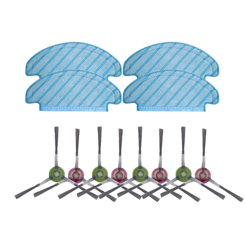 فرش جانبية مجموعات فلتر Hepa ل Ecovacs T9 ماكس/زائد Deebot مكنسة كهربائية الأسطوانة فرشاة الرئيسية ممسحة القماش خرقة أجزاء الملحقات