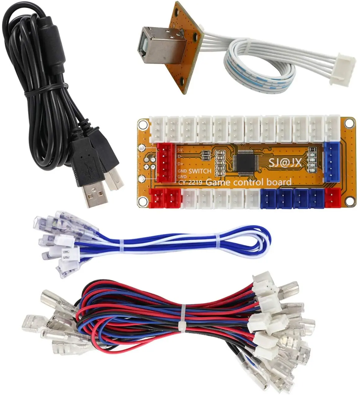 New Arcade zero delay usb encoder board controller support Raspberry Pi Nintendo PS3 Xbox 360 Windows MAME Andrews