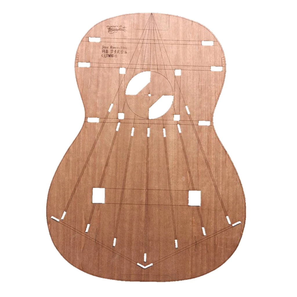 DIY Guitar Body Layout Template Premium Guitar Building Templates for Classical Guitars