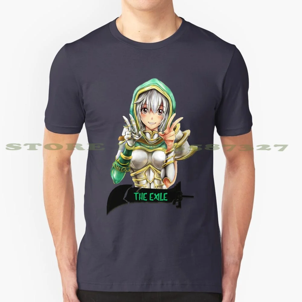 The Exile 100% Cotton T-Shirt Riven Gaming Video Games Kawaii Anime Cute Ahri Zed Mid Top Jungle Support Adc