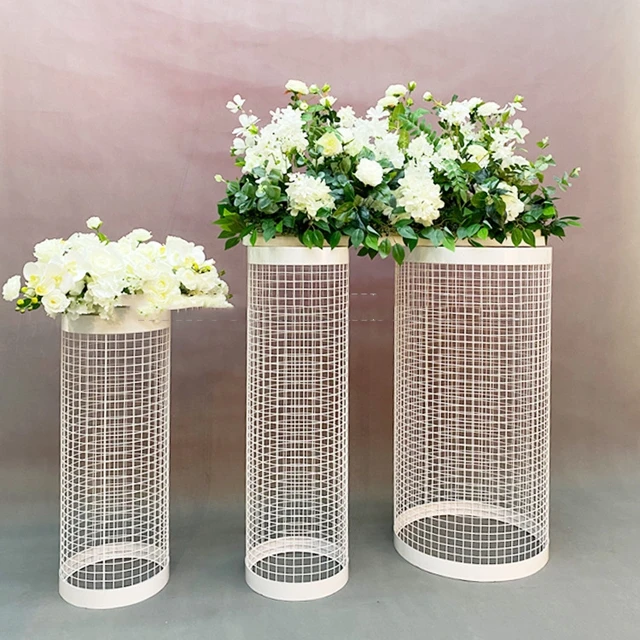 

3ps/set) Wedding decoration backdrop display stand round Pedestal Stands dessert table props cylinder plinths pedestal stand1895